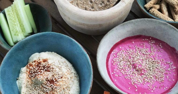 HUMMUS DE GARBANZO Y REMOLACHA