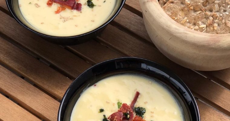 CREMA FRÍA DE CALABACÍN Y PUERRO